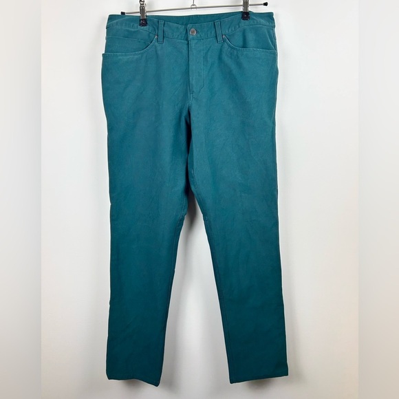 Lululemon ABC Classic Fit Utility Pants Deep Green Jasper 36 - Picture 2 of 11